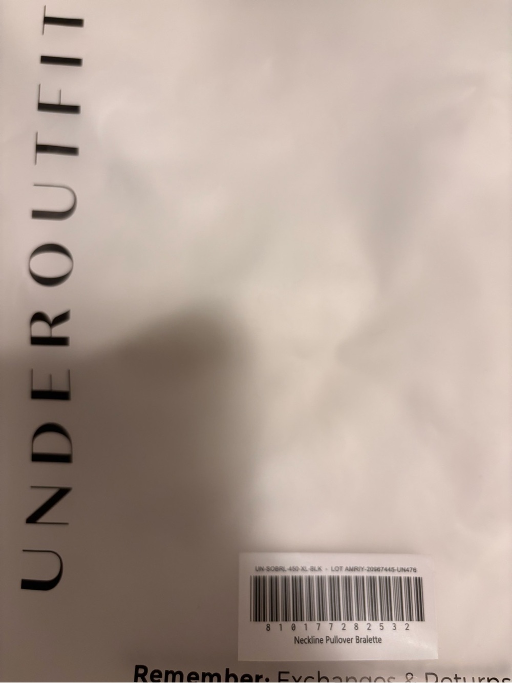 Underoutfit Seamless Black Wireless Bralette Size XL - Picture 2 of 6